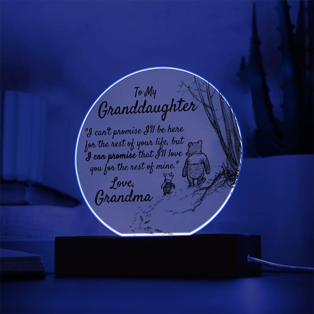 To My Granddaughter - Love Grandma - Acrylic Gift Set - Love You This Much