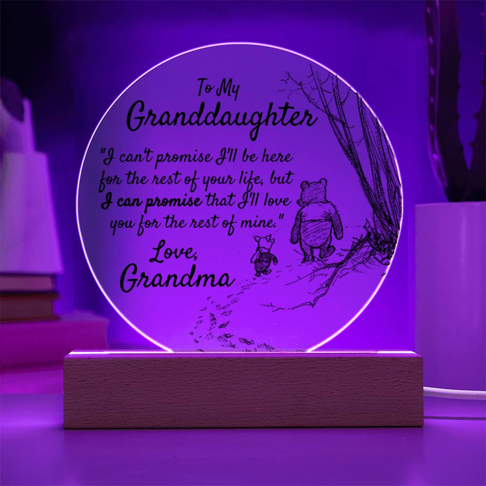 To My Granddaughter - Love Grandma - Acrylic Gift Set - Love You This Much