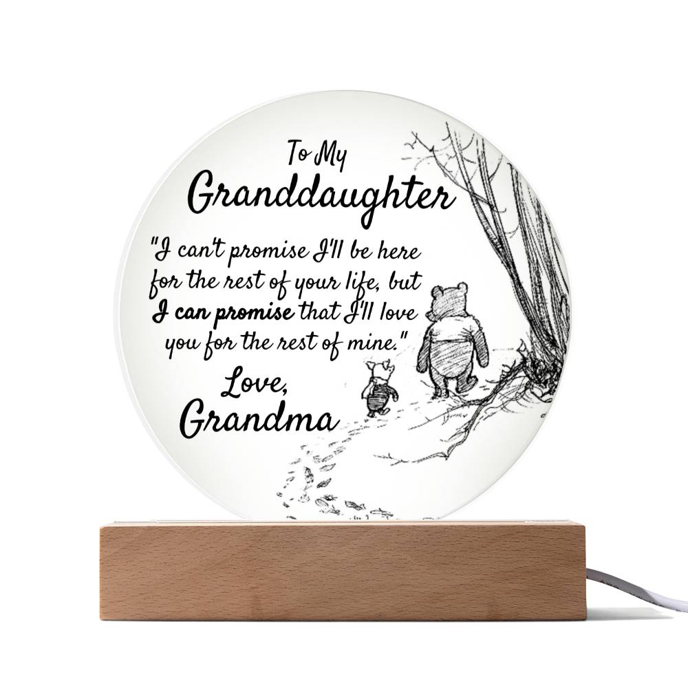 To My Granddaughter - Love Grandma - Acrylic Gift Set - Love You This Much