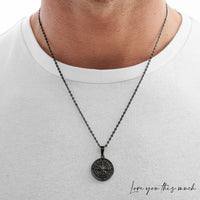 Thumbnail for To My Husband Compass Necklace - Love You This Much