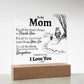 To My Mom "For All The..." Square Acrylic - Love You This Much
