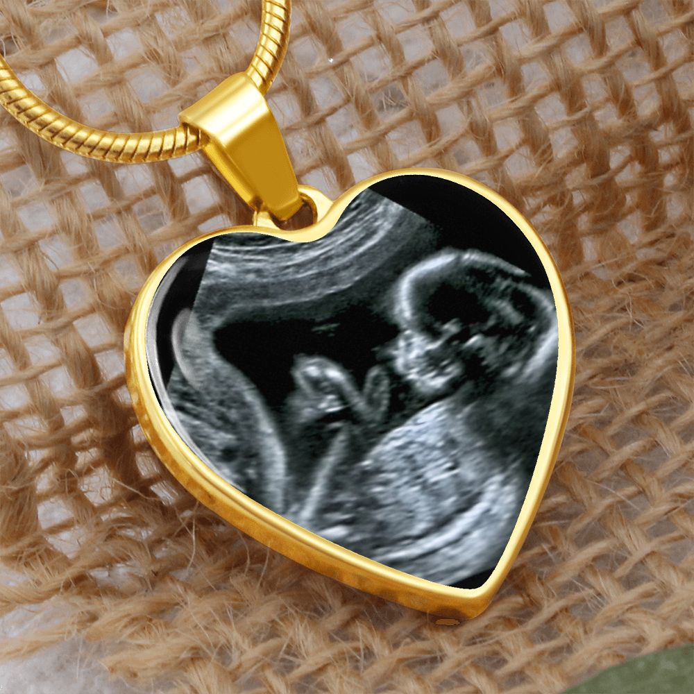 Ultrasound Heart Neckalce - Love You This Much