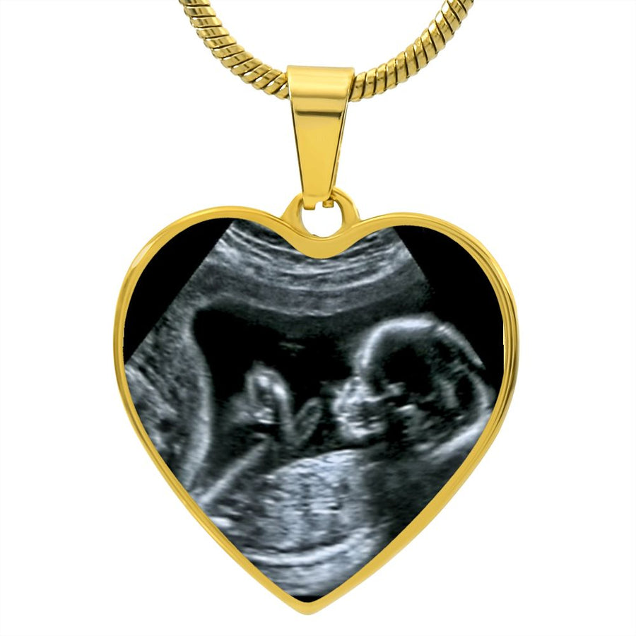 Ultrasound Heart Neckalce - Love You This Much